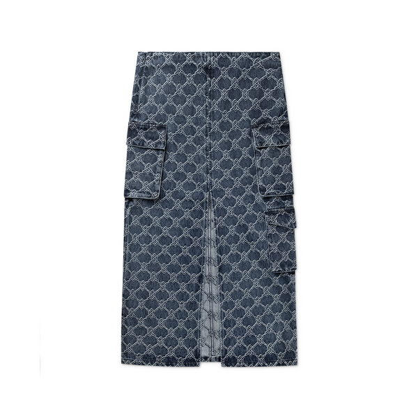 Zora Denim Cargo Skirt