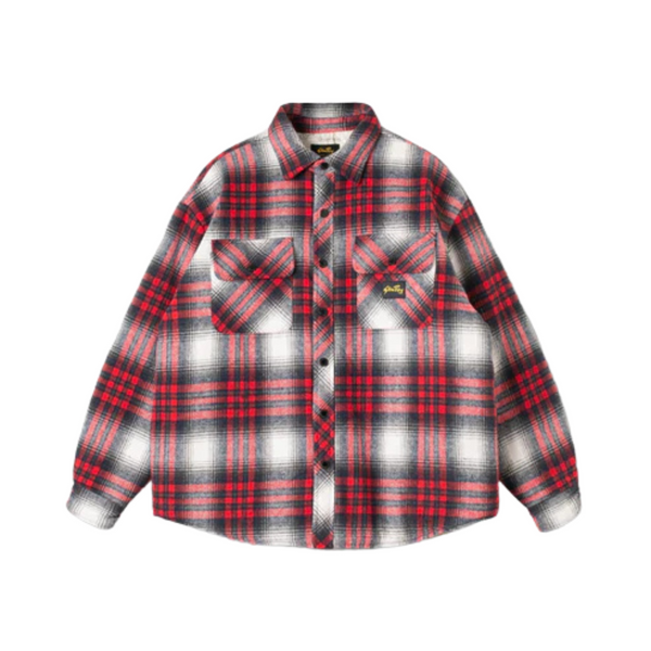 Quilted Plaid Overshirt