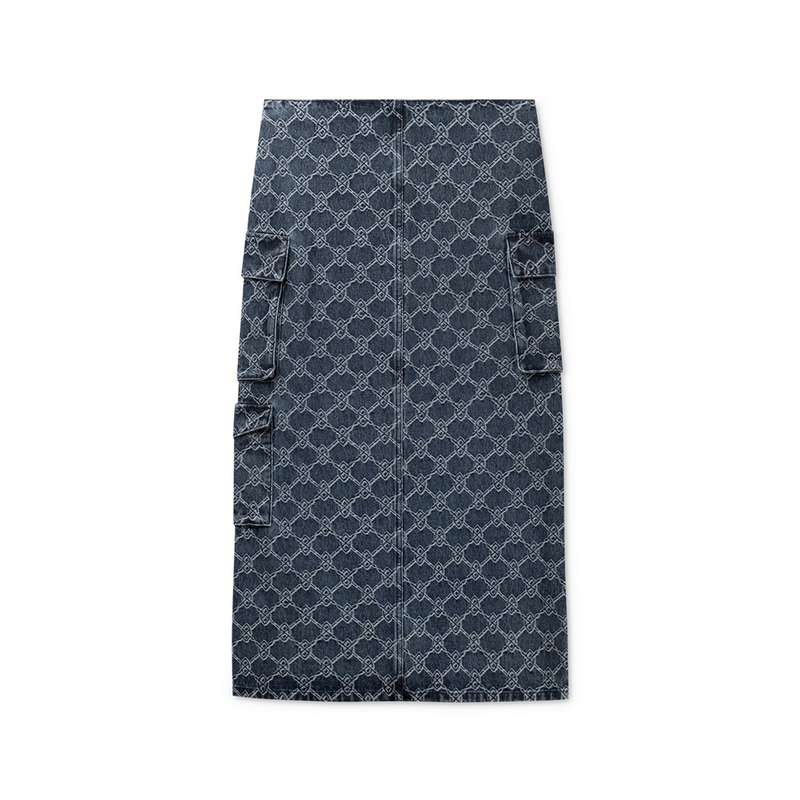 Zora Denim Cargo Skirt