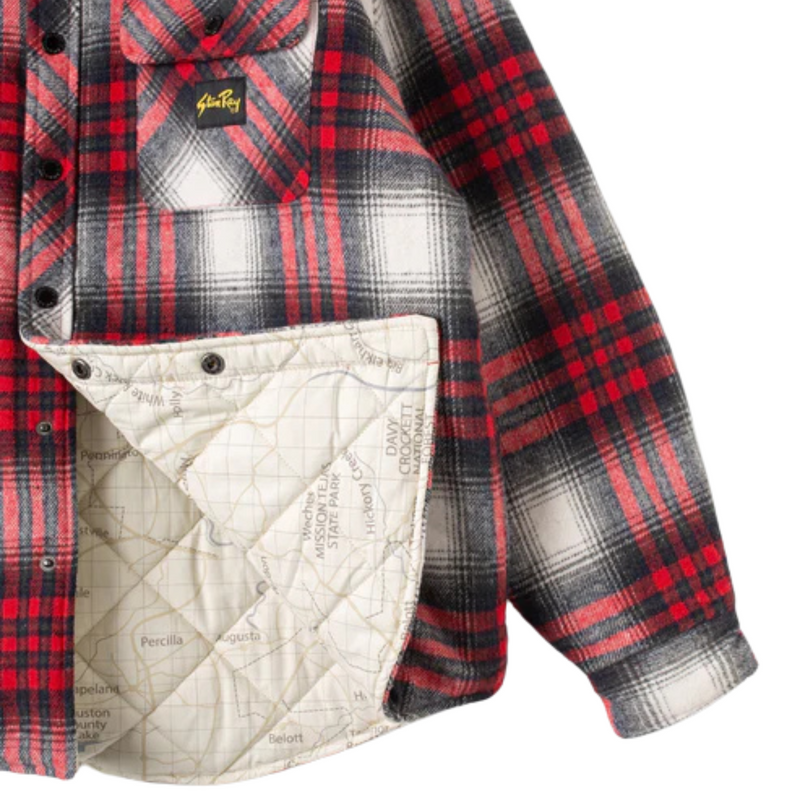 Quilted Plaid Overshirt