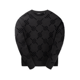 Tevin Monogram Knit Sweater