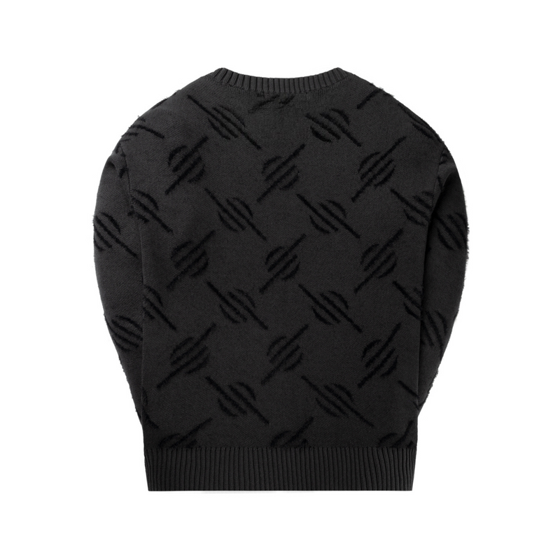 Tevin Monogram Knit Sweater
